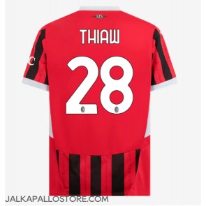 AC Milan Malick Thiaw #28 Kotipaita 2024-25 Lyhythihainen